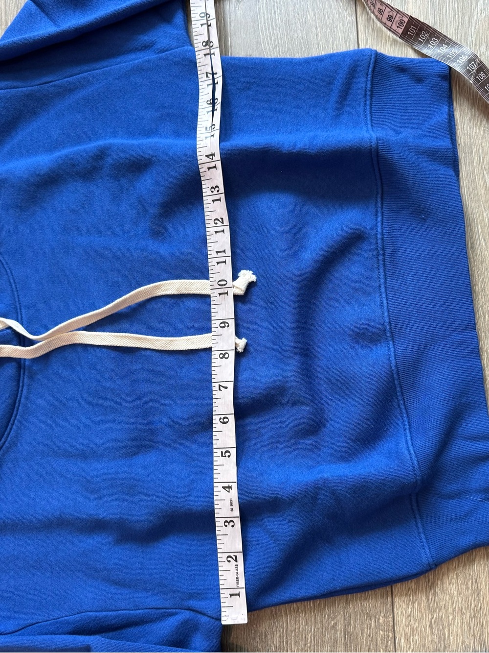 J.Crew Heritage fleece cropped hoodie in Harbor View NWT Small - Picture 6 of 11